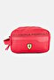 Men Brand Logo Wash Bag, Red