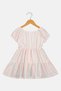 Toddlers Girl Stripe Short Sleeve Dress, Multicolor - 3