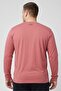 Men Loose Fit Long Sleeve Training T-shirt, Coral - 4