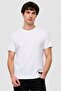 Men Crew Neck Short Sleeve Textured T-Shirt, Off White