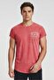 Men Loose Fit Cap Sleeve Training T-Shirt, Pale Red