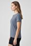 Women Fitted Short Sleeve Training T-Shirt, Grey - 5
