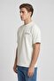Men Crew Neck Short Sleeve Brand Logo T-Shirt, Off White - 3