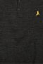 Men Spread Collar Embroidered Logo Sweater, Charcoal - 5