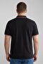 Men Regular Fit Embroidered Short Sleeves Polo Shirt, Black - 4