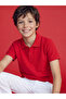 Trendlucky Unisex Children's Pique T-Shirt with Polo Collar