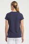 Women Loose Fit Short Sleeve Training T-Shirt, Navy - 4