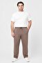 Men Regular Fit Solid Sweatpants, Taupe - 2