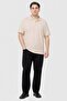 Men Regular Fit Plain Short Sleeve Polo Shirt, Tan - 2