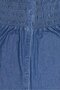 Women Washed Denim Mini Dress, Blue - 5