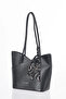 Scarf Detailed Shoulder Bag Black - 2