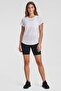 Women Fitted Short Sleeve Training T-Shirt, White - 4