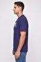 x Spiderman Men Oversized Fit Crew Neck Short Sleeve Graphic Print T-Shirt, Royal Blue - 3