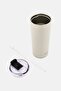 Double Wall Stainless Steel Travel Mug 600 ml, Beige - 3