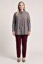 Plaid Pattern Modal Tunic Gray - 2
