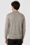Men Regular Fit Embroidered Logo Long Sleeve Polo Shirt, Light Grey - 4