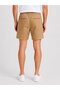 Men Solid Chino Shorts, Sand - 4