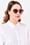 Women LJ157S Geometric Sunglasses, Rose Gold - 2