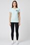 Women Loose Fit Short Sleeve Training T-Shirt, Mint Green - 2