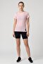 Women Fitted Short Sleeve Running T-Shirt, Pink - 4