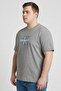 Jeans Men Crew Neck Short Sleeve Embroidered Logo T-Shirt, Grey - 3