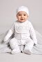 Toddlers Boy 5 Pieces Bodysuit,Bib,Hat And Mitts Gift Set, Multicolor