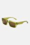 Women L6082S Rectangular Sunglasses, Light Green - 2