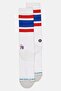 x NBA Men Philadelphia 76ers Embroidered Logo Crew Socks, White