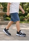Children's High Sole Hidden Velcro and Lace-Up Sneaker Shoes-Black - 6