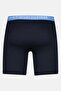 Men 3 Pcs Brand Logo Boxer Briefs, Blue - 7
