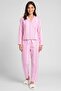 Women 2 Pieces Stripe Long Sleeve Shirt And Pants Pajama Set, Multicolor