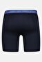Men 3 Pcs Brand Logo Boxer Briefs, Blue - 6