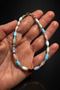 Bym364-1 Women's Pastel Colored Cat Eye Beaded Gold Heart Figured Anklet - 2