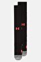 Men 1 Pair Embroidered Logo High Socks, Black