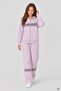 Pink Girls' Printed Sequined Cardigan Wide-Leg Hooded Tracksuit Set 24674 - 2