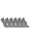Men's Bamboo 6-Piece Ballerina Socks Invisible No Show Seamless Silicone Heels - 2
