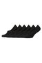 Men's Bamboo 6-Piece Ballerina Socks Invisible No Show Seamless Silicone Heels
