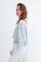 Kayık Neckline Crop Sweatshirt S10707 - 5