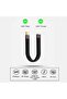 كيبل وصلة USB C 12.2 سم، كيبل مرن قصير USB-C ذكر الى انثى يدعم ثاندربولت 4/3، USB4، PD 100 واط، فيدي - 2