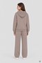 Brown Girls' Printed Sequined Cardigan Wide-Leg Hooded Tracksuit Set 24676 - 5