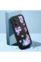 Xiaomi Redmi 15C 4G/5G Compatible Black Silicone Case Shockproof with Camera Protection Flower Pattern - 2