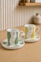 Tabak Evi Porcelain Ahenk Coffee Cup Set 90Cc 4 Pieces for 2 People