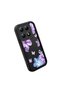 Xiaomi Mi 14t Pro Compatible Black Silicone Case Shockproof with Camera Protection Floral Pattern - 3