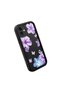iPhone 11 Compatible Black Silicone Case Shockproof with Camera Protection Floral Pattern - 4