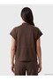 Lcw Everyday Brown High Collar Soft Touch Women's Vest - 4