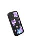 Samsung Galaxy M34 Compatible Black Silicone Case Shockproof Camera Protected Flower Pattern - 3