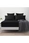 Poplin 100% Cotton 63 Thread Kumai Double Size 160*200 cm Fitted Sheet Set with Pillowcase