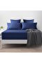 Poplin 100% Cotton 63 Thread Kumai Double Size 160*200 cm Fitted Sheet Set with Pillowcase