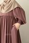 Asya Balloon Sleeve Dress Dusty Rose - 6