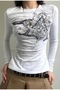 Grunge Punk Patterned Harajuku Long Sleeve Sweatshirt - 4